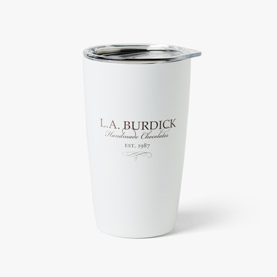 Burdick To-Go Tumbler. Features double wall vacuum insulation that keeps your favorite beverage hot or cold made with medical grade stainless steel. All parts are BPA-free.